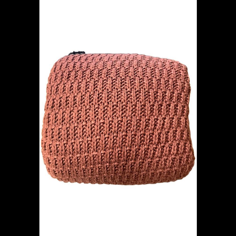 Home Reflections 60x70 Seed Stitch Knit Throw Cinnamon